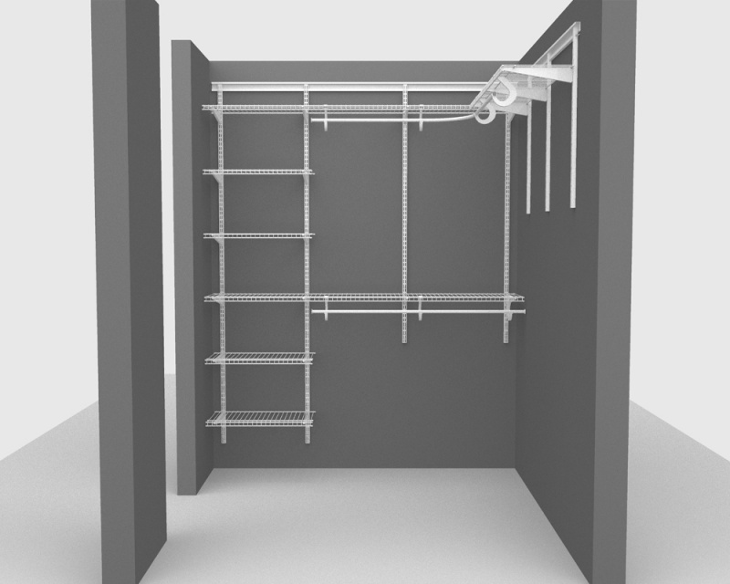 Adjustable ShelfTrack Package 4 - All Purpose Shelving with SuperSlide up to 1.8m/ 6ft square